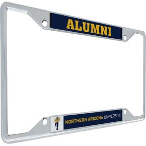Desert Cactus Northern Arizona University License Plate Frame NAU Lumberjacks Metal Car Tag Holder for Front or Back of Car Officially Licensed (Alumni)