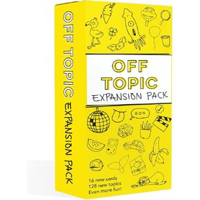 OFF TOPIC Adult Party Game Expansion Pack - 128 New Topics for The Fun Board and Card Game for Group Game Night