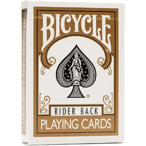 Bicycle Rider Back Gold Deck