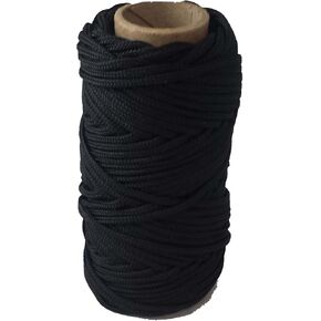 T.W Evans Cordage Co. 12-618-500#18 500' Black and Tarred Braided Nylon Decoy Line