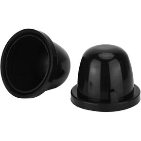 LED Headlight Dust Housing 2Pcs 85mm Black Rubber Car LED Headlight Dust Cover Housing Seal Cap Waterproof