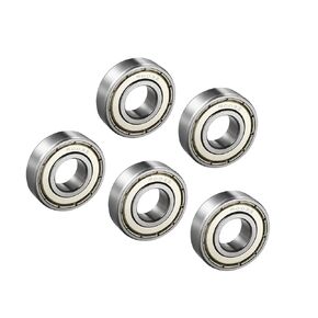 Motoforti Universal Deep Groove Ball Bearing, Chromium Steel (GCr15), Silver Tone, 5 Pc