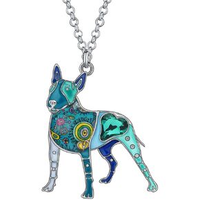 Enamel Alloy Cute Dog Breeds Necklace Puppy Pendant Pets Jewelry Dog Gifts for Women Charms Decor