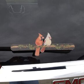 WiperTags Cardinal Birds for Rear Wipers