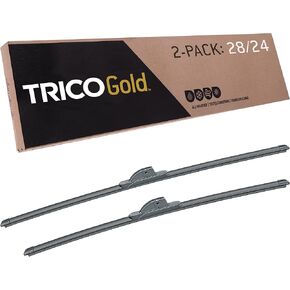 TRICO Gold™ (18-2824) 28 & 24 Inch Pack of 2 Automotive Replacement Windshield Wiper Blades for My Car Premium All Weather Beam Blade for Select Vehicle Models