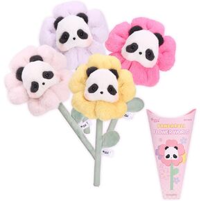 52TOYS Panda Roll Flower World, 1Pc Collectible Plush Toy Kawaii Creative Gift Room Decor Desktop Decoration, Gift for Birthday Party
