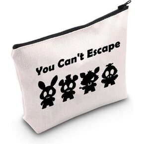 MNIGIU Horror Movie Lover Gift You Can't Escape Cosmetic Bag Movie Inspired Makeup Bag Freddy Friend Gift
