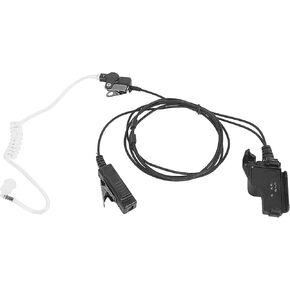 XTS Accessories Walkie Talkie Ear Piece Radio Earpiece and Mic Compatible with Motorola XTS 1500 2250 2500 3000 5000 8000(Wired,Black)