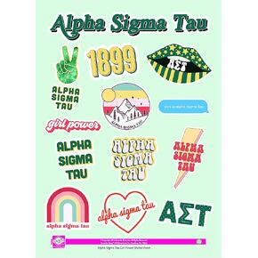 Alpha Sigma Tau - Sticker Sheet - Girl Power