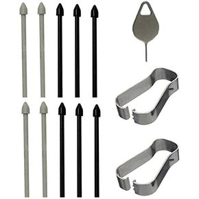 2 Packs Tips/Nibs Replacement with Removal Tweezer for Samsung Galaxy Tab S6/S6 Lite Touch Pen S Pen Stylus Pen (Tab S6/S6 Lite Tips-Black)