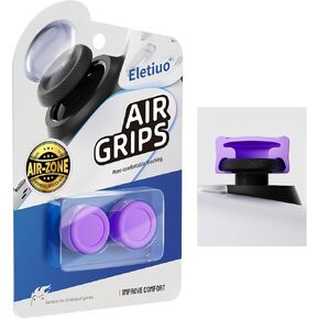 2 Pack Anti-Slip Silicone Thumb Grips Extender,Compatible for Playstation 4 (PS4),Playstation 5 (PS5) Controller,Ergonomic Protective Analog Thumbsticks Cover Custom Joystick Cap,Purple