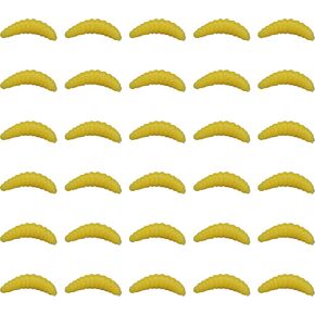 Fake Maggots Soft Worm Tipped Lure Wax Worms for Fishing or Pranks, Ice Fishing Lures Baits Perfect for Crappies Sunfish Catfish Bream Blue Gills Perch Trout Worms