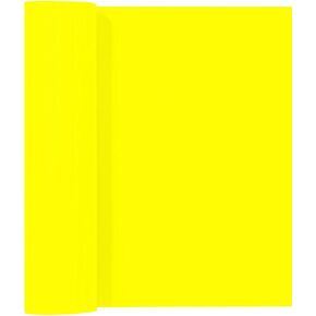 Siser EasyWeed Heat Transfer Vinyl HTV,Iron-on,12 Inchs (Actual Size:11.8") by 3 Feet Roll,for T-Shirts(Fluorescent Yellow)