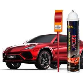Touch Up Paint For Cars, Automotive Car Paint Pen Scratch Repair Two-In-One Touch Up Paint, Premium Car Scratch Remover for Deep Scratches 0.4 fl oz (Red Pearl)