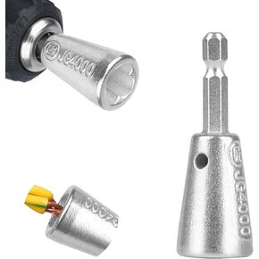 Wire Twister Tool for Drill, Wire Twisting Tool for Drill, Drill Wire Twister for Electricians, Electrical Wire Nut Twister for Drill (AWG)