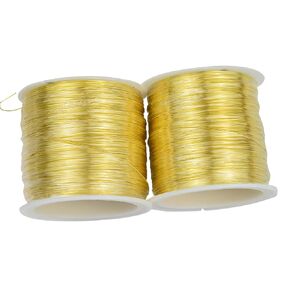 Copper Wire 18 to 28 Gauge for Jewelry Making Gauge Jewelry Wire DIY Threading Beads Leader Handmade Hairpin Winding Wire Jewelry Weaving (26gauge 200m,Silver)
