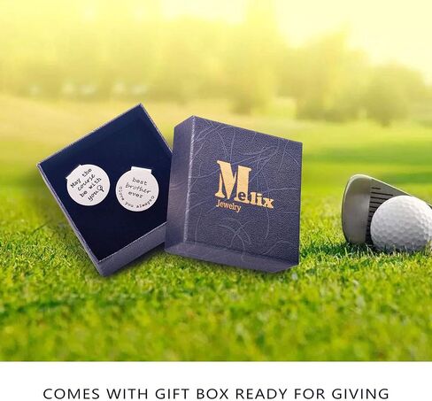 Melix Home Golf Ball Marker Magnetic Hat Clip Golfer Gifts for Dad Grandpa Husband Boyfriend Golf Accessories Gift Set of 2 in Saudi Arabia