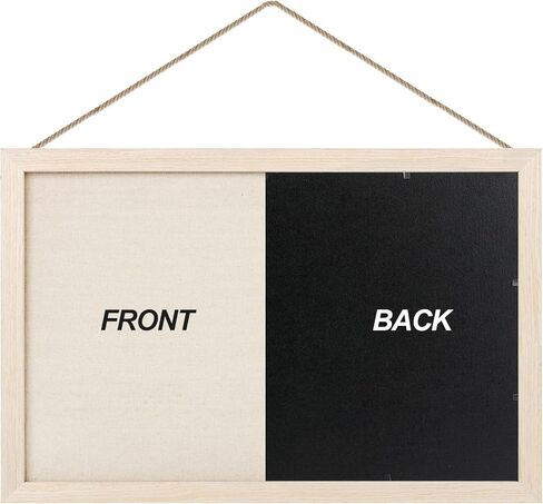 Kinlink Cork Board Bulletin Board with Linen, Wood Framed Cork Board 16x11 inch 2 Pack, Pin Board for Wall with 20-Pushpin for Office, Bedroom, School, Light Wood in Saudi Arabia