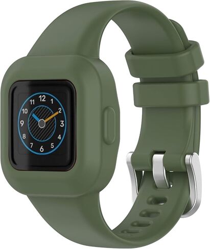 سوار سيليكون REYDA متوافق مع Garmin Vivofit jr.3، سوار ساعة سيليكون مرن ناعم ومسامي، سوار معصم رياضي بإبزيم معدني لسوار بديل لـ Garmin Vivofit jr.3 لتتبع اللياقة البدنية in Kuwait
