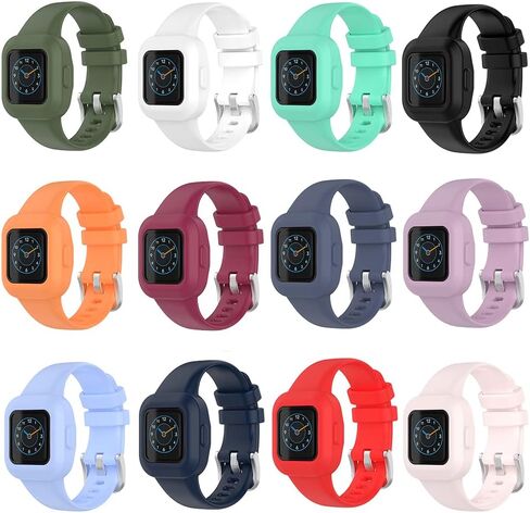 سوار سيليكون REYDA متوافق مع Garmin Vivofit jr.3، سوار ساعة سيليكون مرن ناعم ومسامي، سوار معصم رياضي بإبزيم معدني لسوار بديل لـ Garmin Vivofit jr.3 لتتبع اللياقة البدنية in Kuwait