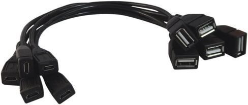YCS Basics 9 Inch USB 2.0 A Female to Micro B Female Extension Cable in Saudi Arabia