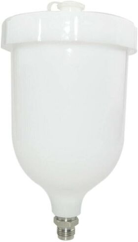 600mL Spray Gun Cup ABS Plastic Gravity Feed Paint Cup Replacement Pot withThread Connector for Most Automotive Series Spray Guns in Saudi Arabia