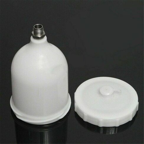 600mL Spray Gun Cup ABS Plastic Gravity Feed Paint Cup Replacement Pot withThread Connector for Most Automotive Series Spray Guns in Saudi Arabia