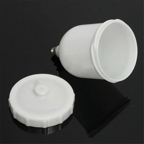 600mL Spray Gun Cup ABS Plastic Gravity Feed Paint Cup Replacement Pot withThread Connector for Most Automotive Series Spray Guns in Saudi Arabia