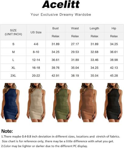 Acelitt Womens Spring Summer Elegant Textured Bodycon Wedding Guest Mini Dress in Saudi Arabia