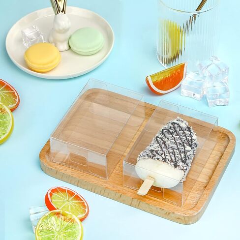 VGOODALL Small Popsicle Clear Box Set, 30PCS Cakesicle Clear Boxes Food Candy Treat Boxes for DIY Baking Wedding Baby Shower Kids Birthday Party in Saudi Arabia