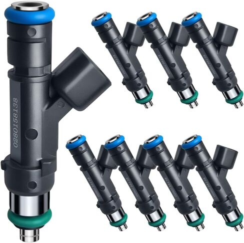 حاقن الوقود يناسب فورد: F150 5.4L 2007-2008 / F250 Super Duty 5.4L 2007-2010 / F350 Super Duty 5.4L 2007-2010، لينكولن: Mark LT 5.4L 2007-2008،#0280158138(8 قطع) in Kuwait