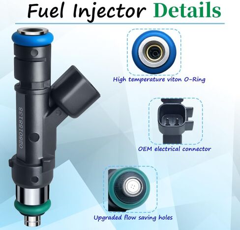 حاقن الوقود يناسب فورد: F150 5.4L 2007-2008 / F250 Super Duty 5.4L 2007-2010 / F350 Super Duty 5.4L 2007-2010، لينكولن: Mark LT 5.4L 2007-2008،#0280158138(8 قطع) in Kuwait