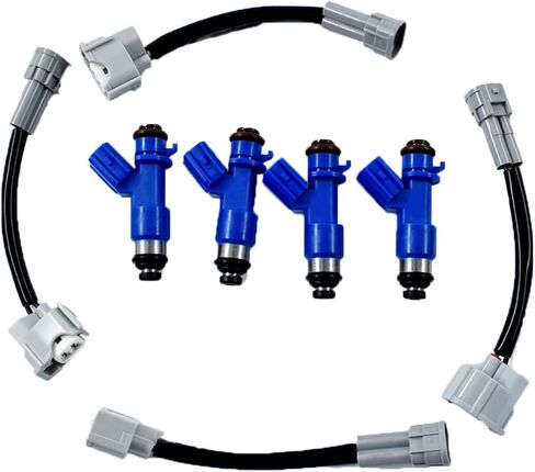 labwork 4X 410cc New Fuel Injectors w/Plug & Play Adapters Replacement for Honda Acura RDX in Saudi Arabia