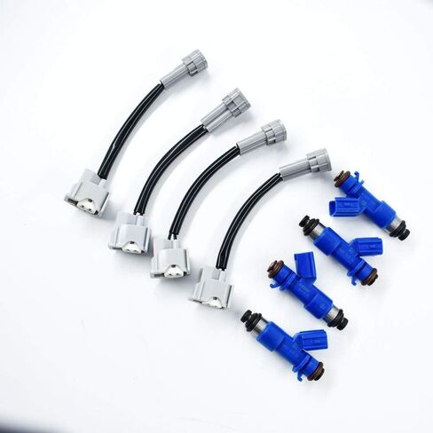 labwork 4X 410cc New Fuel Injectors w/Plug & Play Adapters Replacement for Honda Acura RDX in Saudi Arabia