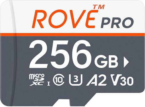 ROVE PRO Micro SD Card microSDXC 128GB Memory Card with Full-Size SD Adapter 100MB/s Read Speed, C10, U3, V30, 4K, A2 for Dash Cam, Android Smart Phones, Tablets, Games in Kuwait