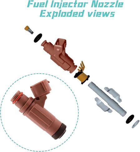 49033-1060 Fuel Injector Nozzle EAT250 For KAWASAKI Brute Force 750 4X4I 2008-2015, Teryx 750 FI 4X4 09-13, Teryx4 LE 2017, Z1000 03-06, ZR1100 Zephyr 1994, ZRX 1100 1999, ZRX 1200R 2001 in Saudi Arabia