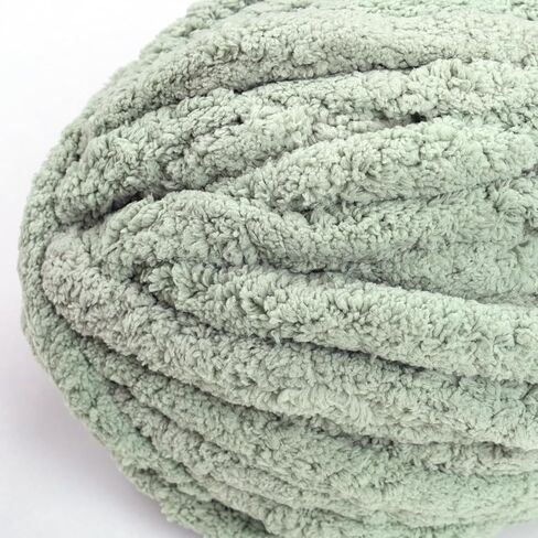 Gray Chunky Yarn, 2 PCS Chunky Chenille Yarn for Hand Knitting, Bulky Thick Chunky Plush Yarn for DIY, Extra Bulky Chunky Yarn for Hand Knitting Blankets (30 Yards, 8.8 Ounces Each) in Saudi Arabia