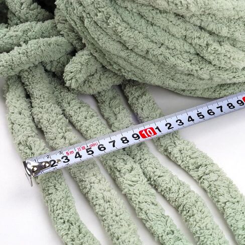 Gray Chunky Yarn, 2 PCS Chunky Chenille Yarn for Hand Knitting, Bulky Thick Chunky Plush Yarn for DIY, Extra Bulky Chunky Yarn for Hand Knitting Blankets (30 Yards, 8.8 Ounces Each) in Saudi Arabia