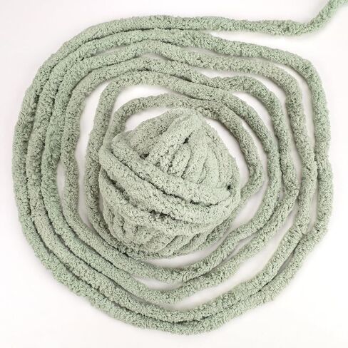 Gray Chunky Yarn, 2 PCS Chunky Chenille Yarn for Hand Knitting, Bulky Thick Chunky Plush Yarn for DIY, Extra Bulky Chunky Yarn for Hand Knitting Blankets (30 Yards, 8.8 Ounces Each) in Saudi Arabia