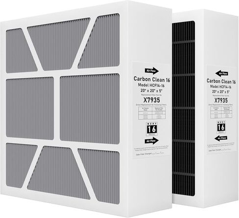 X7935 Furnace Air Filter Replacement Compatible with Lennox X7935 Filter Model HCC14-23 and Honeywell Filter Models FC100A101 And FC200E1011, 20"x20"x5" MERV 16 Filter, 1 Pack in Saudi Arabia