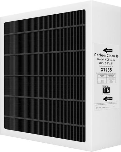 X7935 Furnace Air Filter Replacement Compatible with Lennox X7935 Filter Model HCC14-23 and Honeywell Filter Models FC100A101 And FC200E1011, 20"x20"x5" MERV 16 Filter, 1 Pack in Saudi Arabia