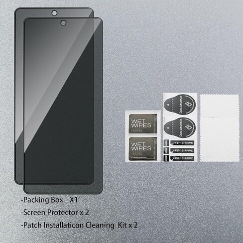 2 Pack for Samsung Galaxy A54 5G Privacy Screen Protector [9H Hardness] HD [Black] Dark Anti Spy Private Tempered Glass Film for Samsung Galaxy A54 5G in Kuwait