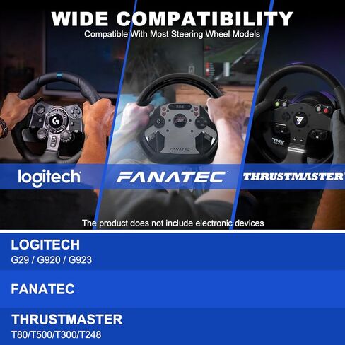 Anman Versatile Flight Sim Stand Pro يناسب Logitech Thrustmaster G29، G920، G923، X52، G PRO، T16000، T248x، T80، T300، قمرة قيادة محاكي تثبيت عجلة السباق، الإلكترونيات غير متضمنة in Kuwait
