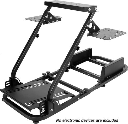 Anman Versatile Flight Sim Stand Pro يناسب Logitech Thrustmaster G29، G920، G923، X52، G PRO، T16000، T248x، T80، T300، قمرة قيادة محاكي تثبيت عجلة السباق، الإلكترونيات غير متضمنة in Kuwait