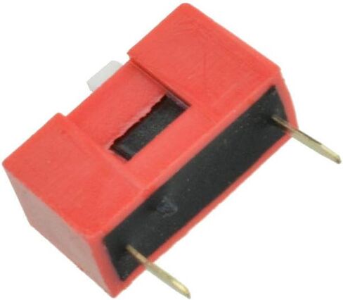 20PCS Slide Type Switch Module 1-Bit 2.54mm 1 Position Way DIP Red Pitch in Saudi Arabia