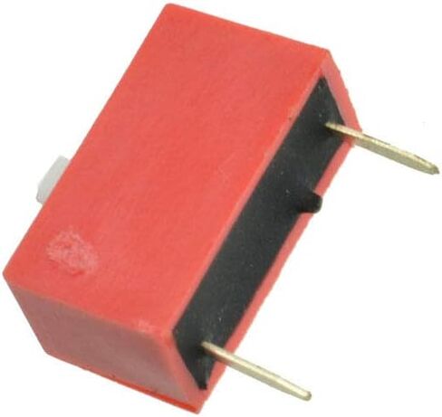 20PCS Slide Type Switch Module 1-Bit 2.54mm 1 Position Way DIP Red Pitch in Saudi Arabia