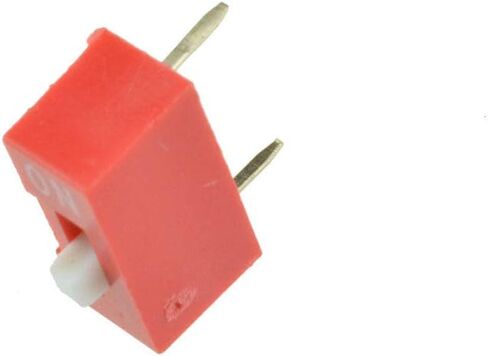 20PCS Slide Type Switch Module 1-Bit 2.54mm 1 Position Way DIP Red Pitch in Saudi Arabia