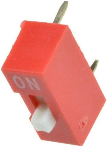 20PCS Slide Type Switch Module 1-Bit 2.54mm 1 Position Way DIP Red Pitch in Saudi Arabia