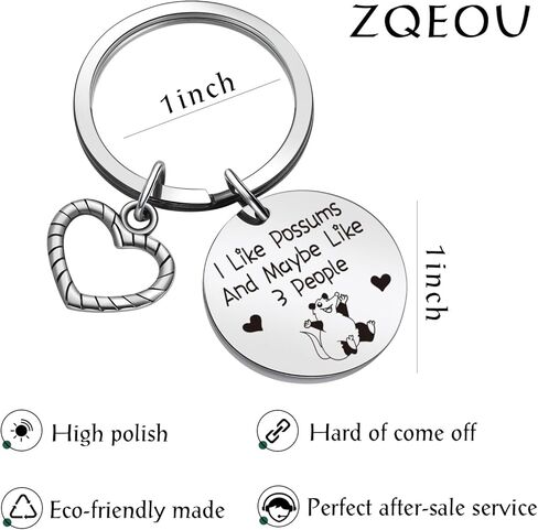 Possums Mom Jewelry Opossum Jewelry Best Friend Keychain Daughter Gift Possums Inspired Gift in Saudi Arabia