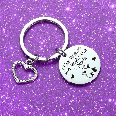 Possums Mom Jewelry Opossum Jewelry Best Friend Keychain Daughter Gift Possums Inspired Gift in Saudi Arabia